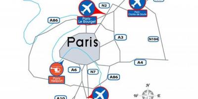 パリ国際空港地図