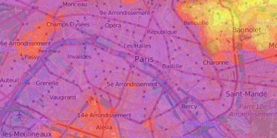 地図の物理パリ
