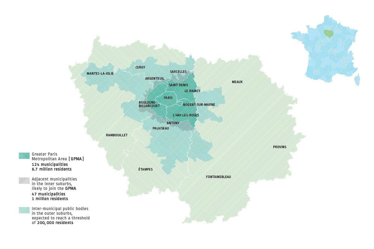 パリ地域の地図 パリ部門の地図 Ile De France フランス