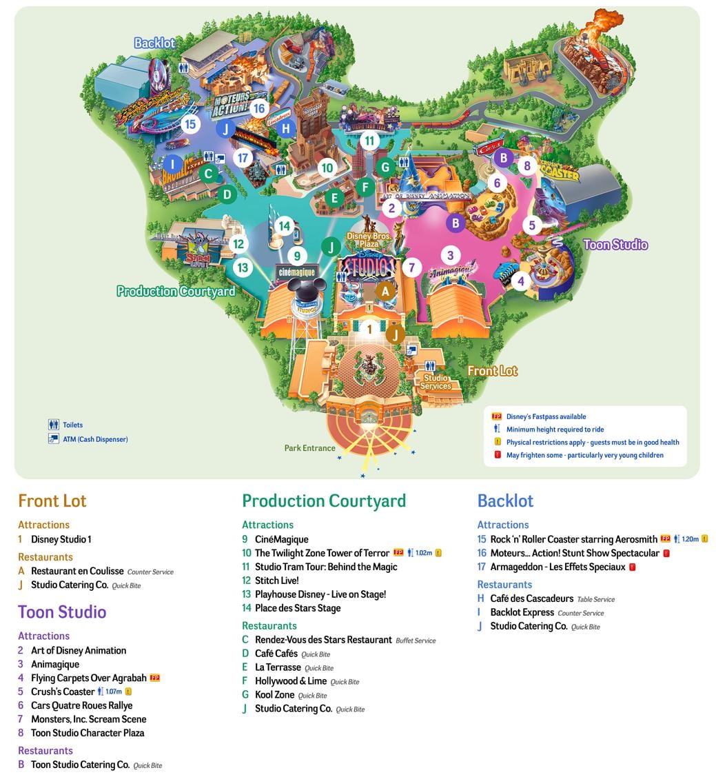 ディズニーランドテーマパーク地図
