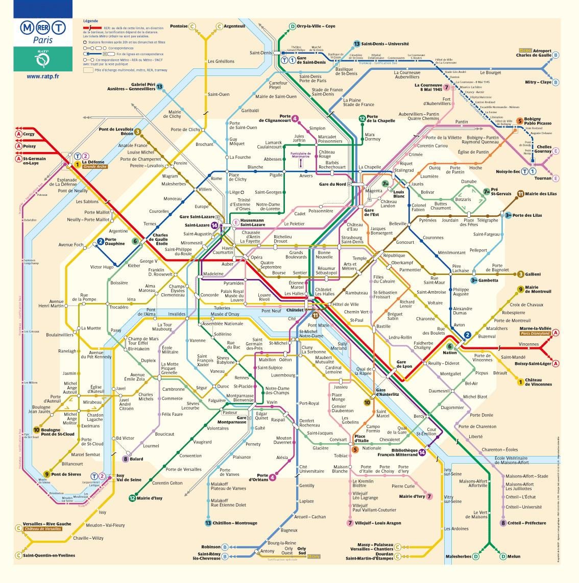メトロドパリ地図