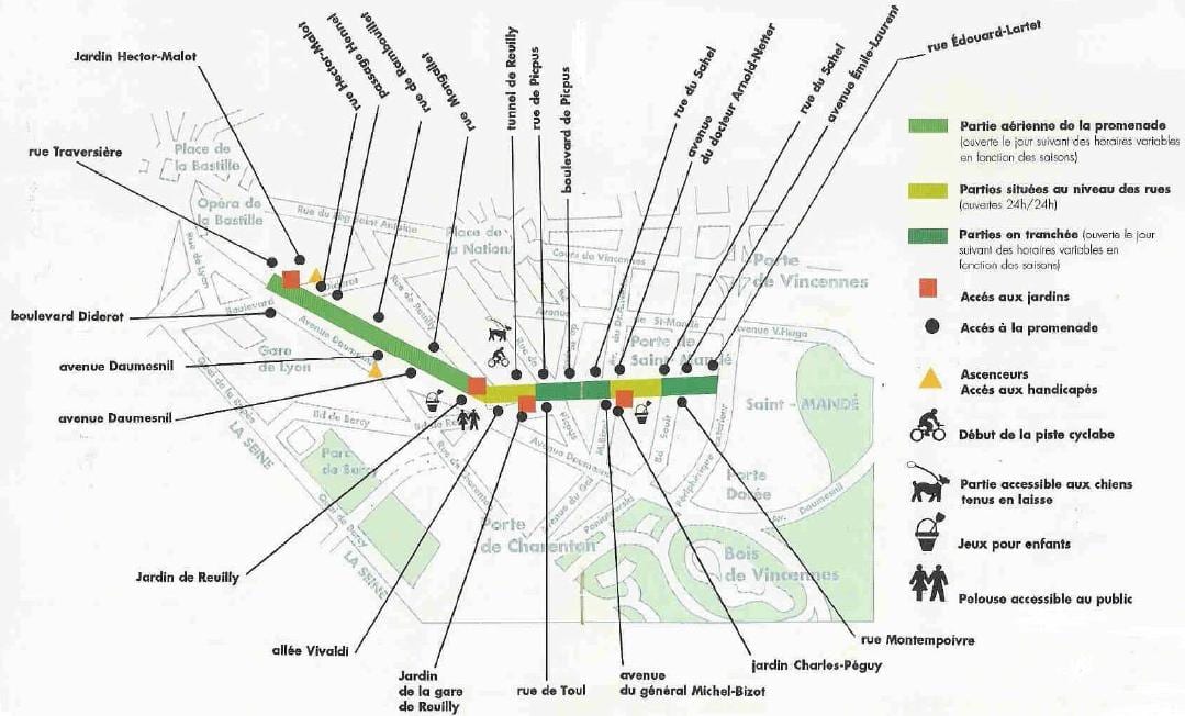 地図promenade plantee