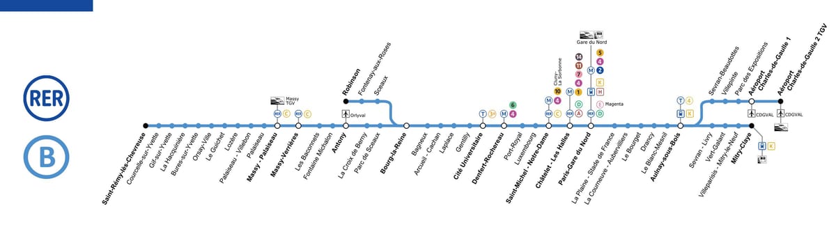 rer bパリの地図