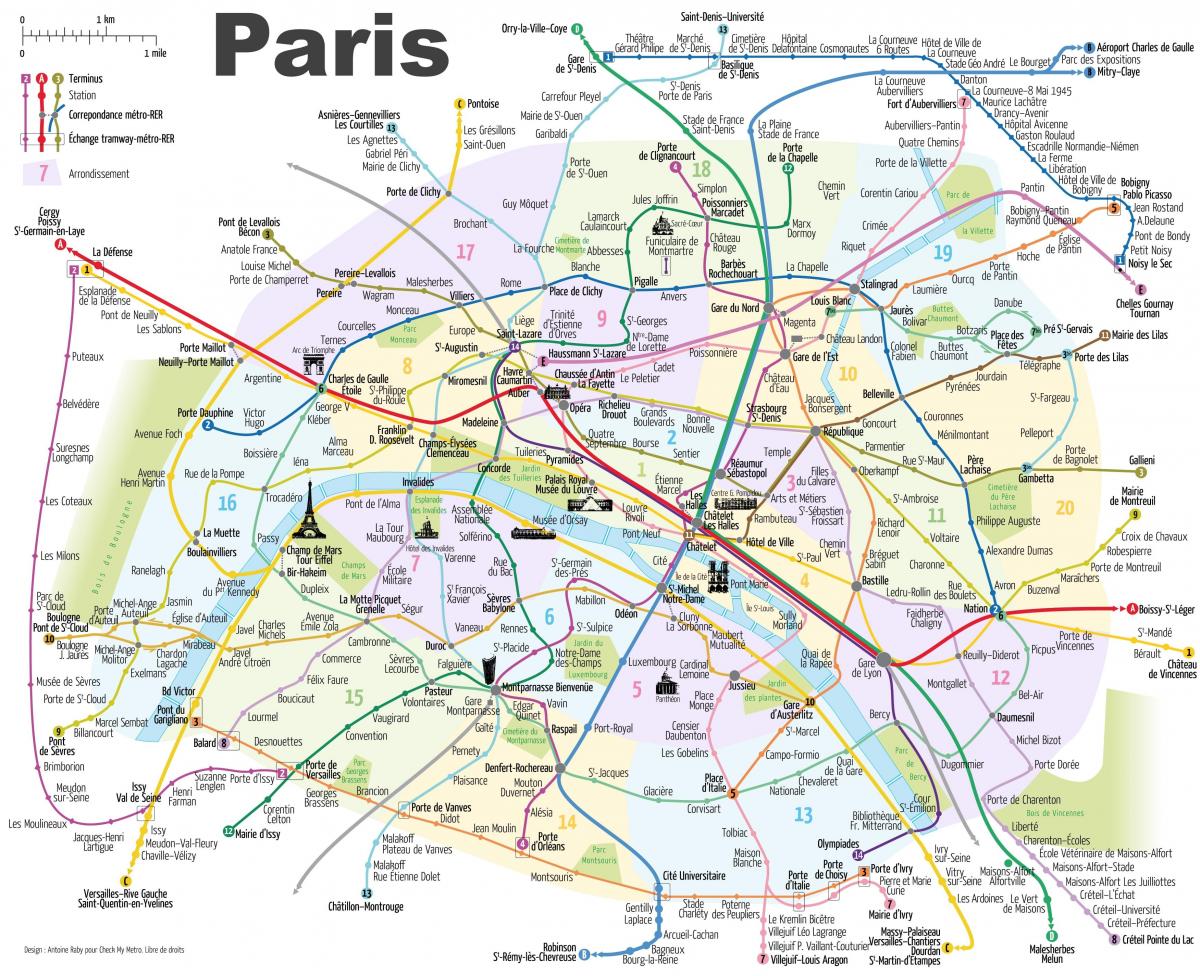 パリ管の地図作所