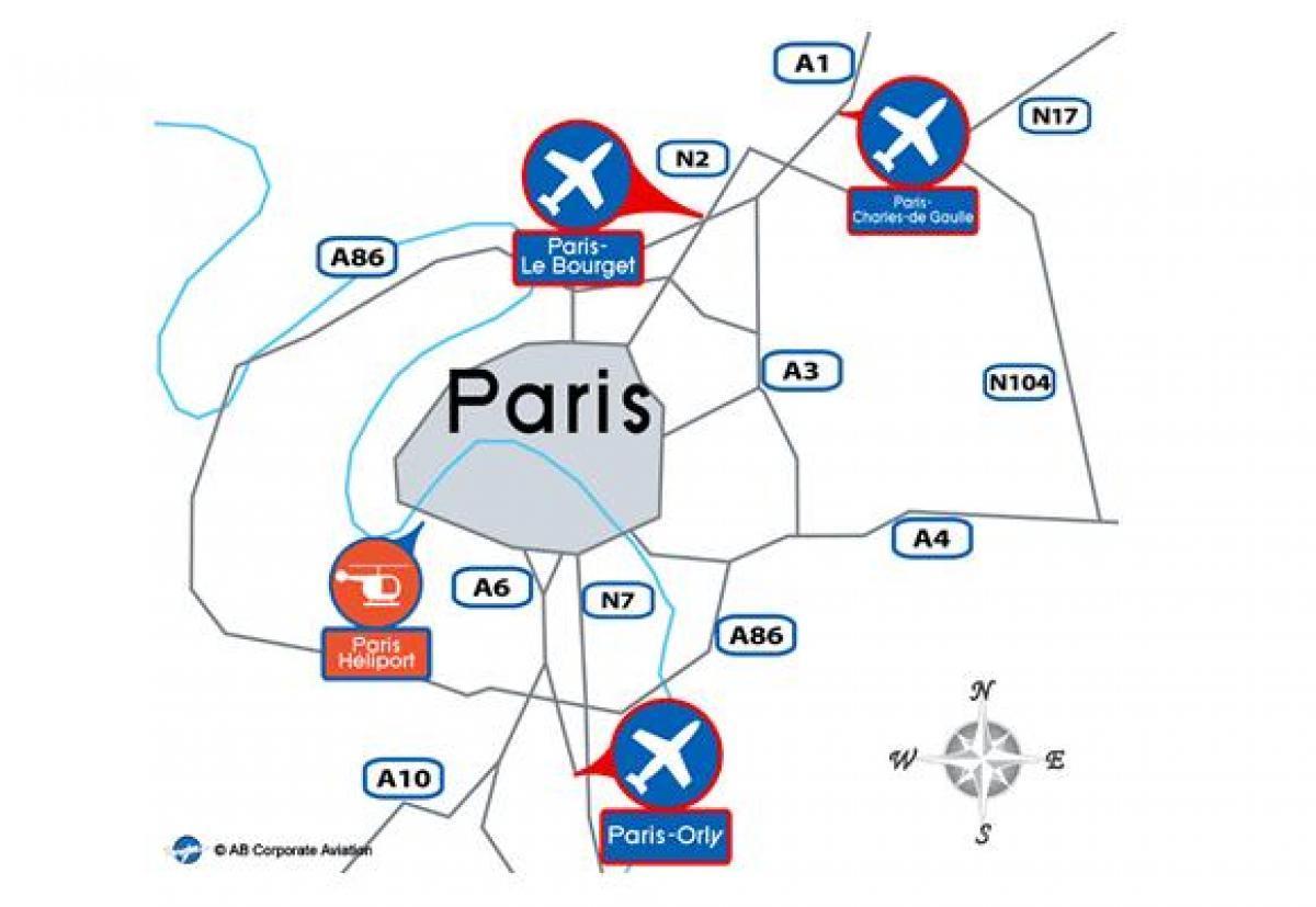 パリ国際空港地図