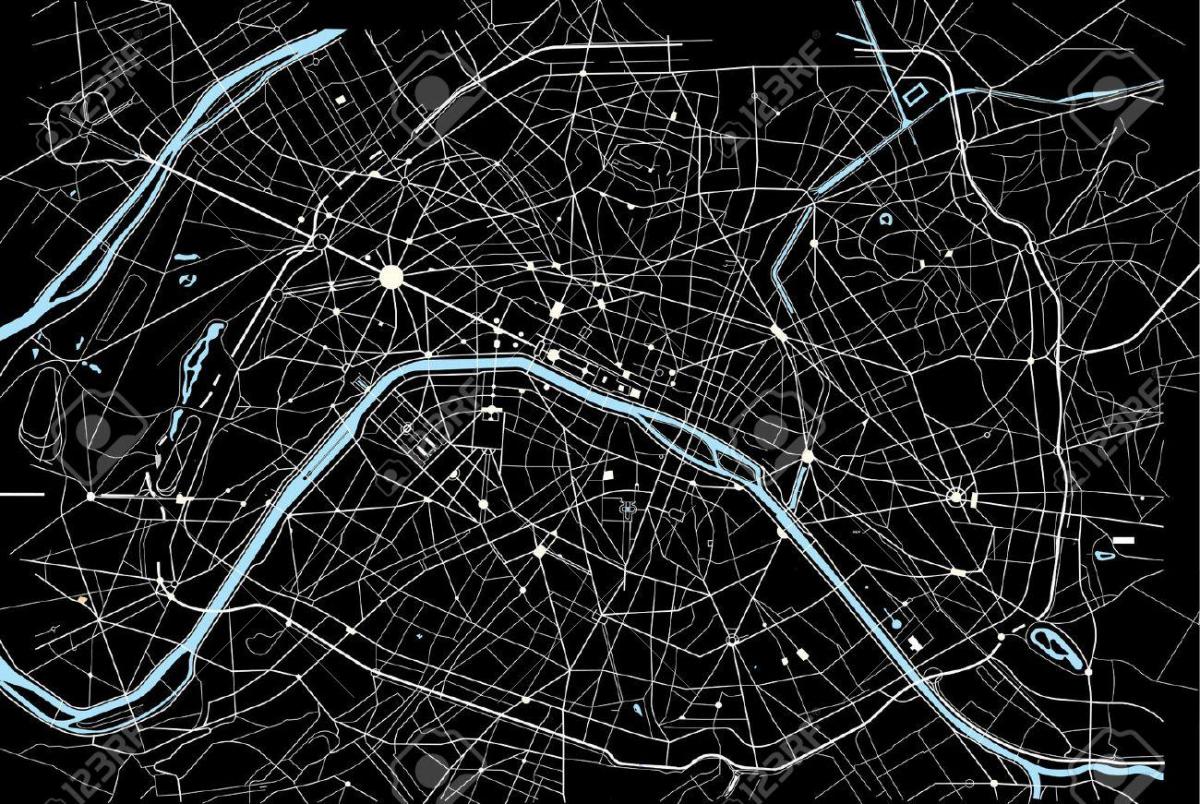 パリのベクトルの地図