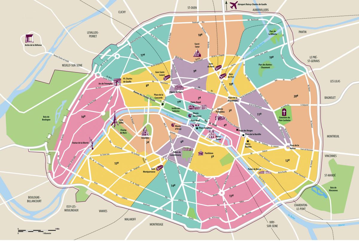 パリ市内地図