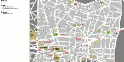 地図のオペラパリ