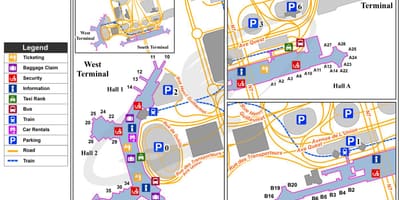 パリオルリー空港地図
