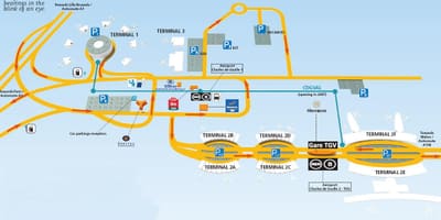 パリシャルルドゴール空港地図