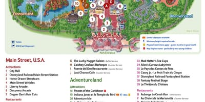 ディズニー村パリの地図