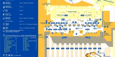 地図のパリモンパルナスタワー 