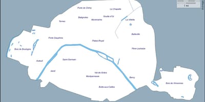 地図のパリの概要