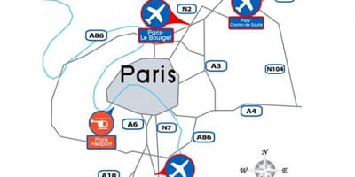 パリ国際空港地図