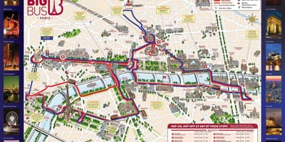 赤バスパリ路線図