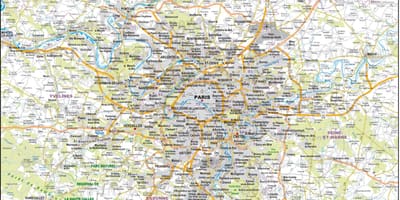 パリの道路地図