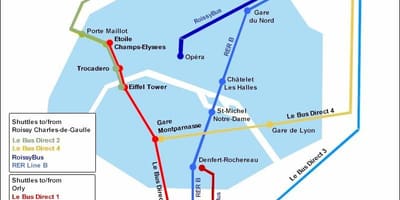 地図のパリノール駅