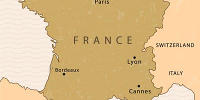 地図のパリフランスの地図