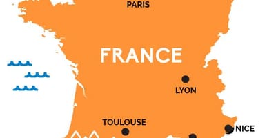 パリフランスの地図