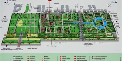 地図のパリベルシー地区 