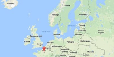 パリフランス欧州地図