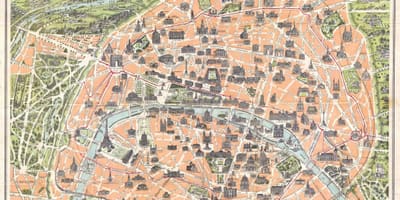 パリ地図1800
