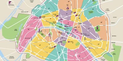 パリ市内地図
