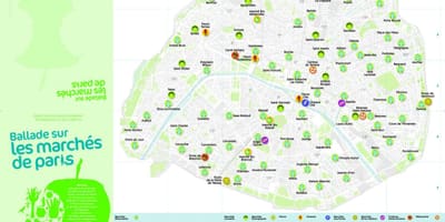 地図のパリ市場