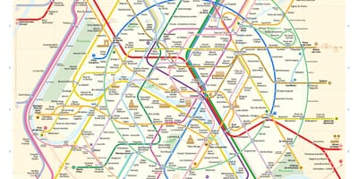 路線図をパリフランス