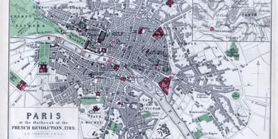 地図ofhistoricalパリの地図