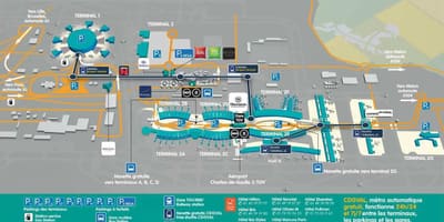 パリシャルルドゴールエアポートの地図