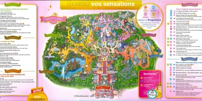 ディズニーランドパリ公園の地図