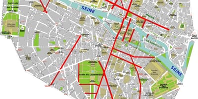 地図haussmannパリ
