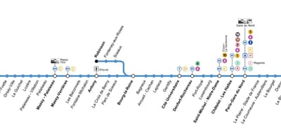 Rer bパリの地図