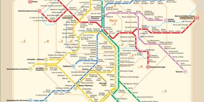 パリrer電車地図