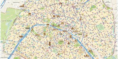パリのバイクシェアの地図