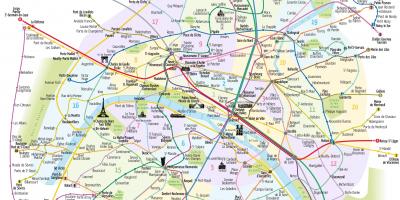 観光マップのパリ線