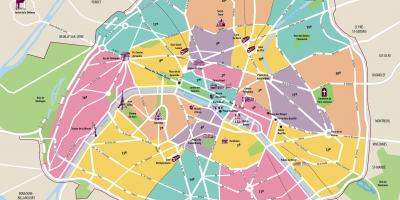 パリお客様の地図