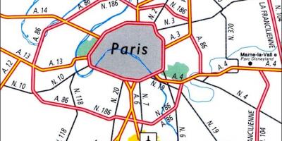 パリ空港事業所地図